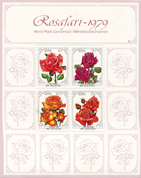 Rose stamps from RSA